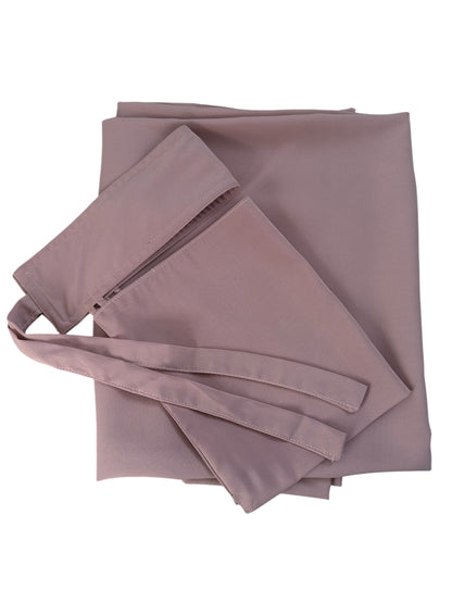 Dusty Pink Niqab with Matching Hijab